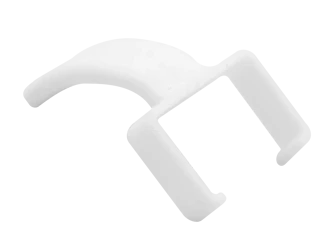 visuel 261644-C90-S05 : CLIP BLANC POUR CORDON RJ45 - SACHET DE 50PCS