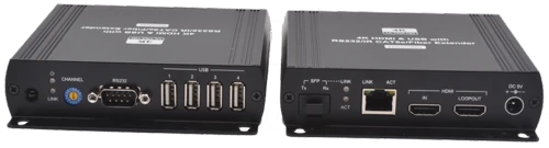 visuel S15018-BK : DEPORT HDMI/KVM/USB2/IR/AUDIO/RS232 4K EMET+RECEP