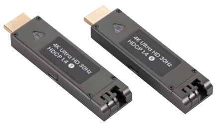 visuel S18600-BK : DEPORT HDMI 4K30 SUR FIBRE