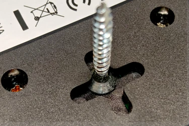 S40091-B0 2 encoches ventrales de fixation par vis murales