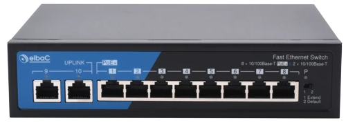 visuel S40812-01-B0 : SWITCH 120W- 8×100Mb/POE+ & 2×100Mb