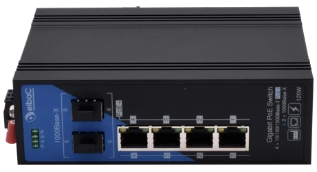 visuel S43422-02-B0 : SWITCH INDUS 120W - 4×1000Mbps/POE+ & 2×SFP 1Gbps