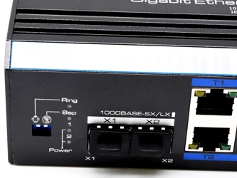 cliquer pour zoomer S44834-B0 Slots SFP, DIP de réglage