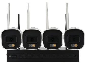 visuel VIRW04-BK : KIT NVR WIFI 8VOIES + 4 CAMERAS F2.8 4MPx WIFI