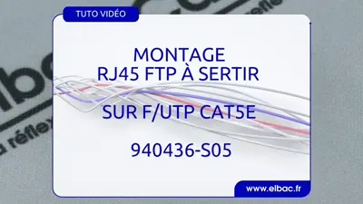 cliquer pour visualiser la vidéo vidéo montage RJ45 à sertir 940436
