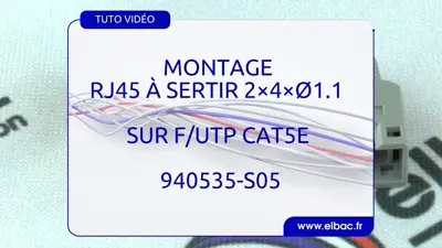cliquer pour visualiser la vidéo vidéo montage RJ45 à sertir 940535